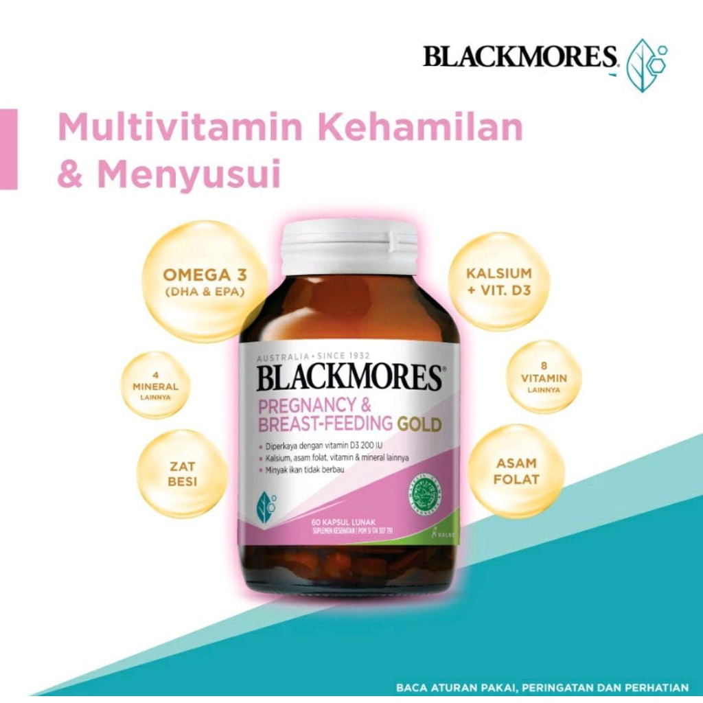 BLACKMORES PREGNANCY AND BREASTFEEDING / 100% ORIGINAL KALBE INDONESIA- BPOM