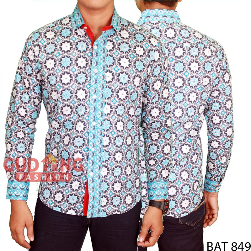 Batik Pendek Pria Slim Fit BAT 849