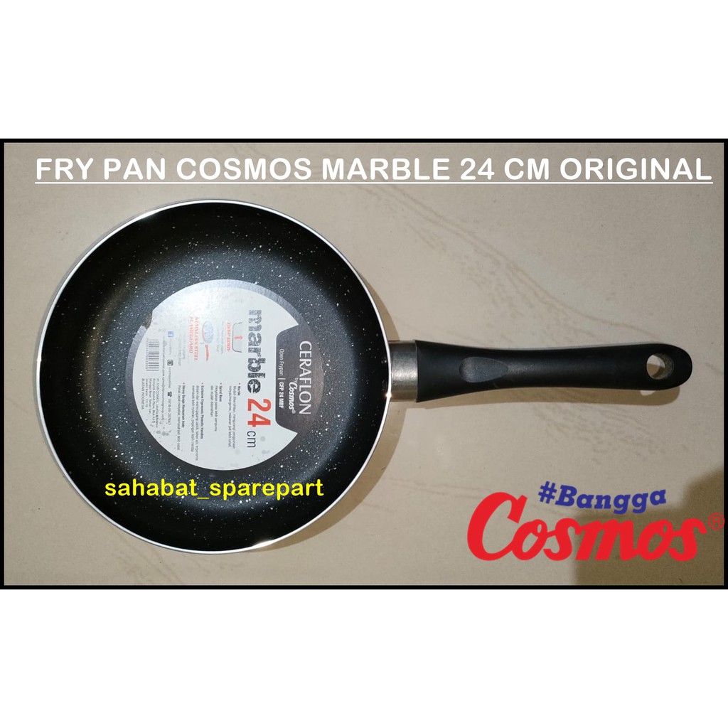 FRY PAN TEFLON PANCI PENGGORENGAN COSMOS MARBLE 24 CM ORIGINAL