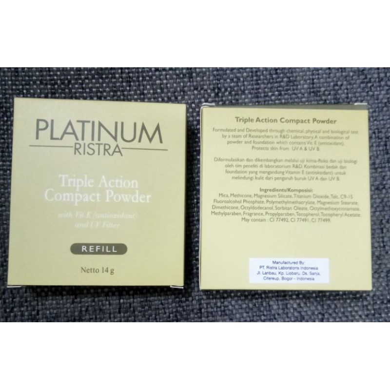 Ristra bedak Reffil platinum