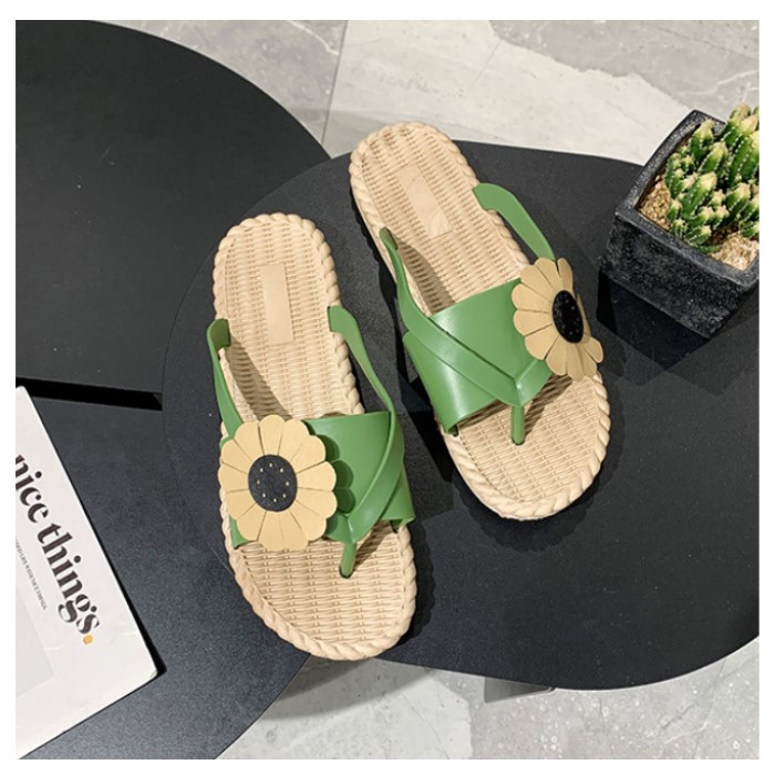 FD Sendal Slop Import Kekinian Sandal Jepit Wanita Cantik Korea Flip Flop Terbaru DI-040