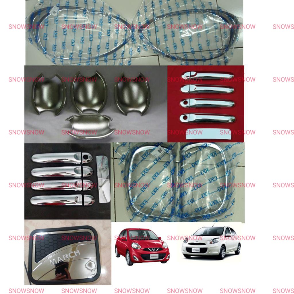 Paket Garnish Depan Belakang Outer Handle Tank Cover March 2014 1 2 Lubang 4pcs 5 pcs Chrome