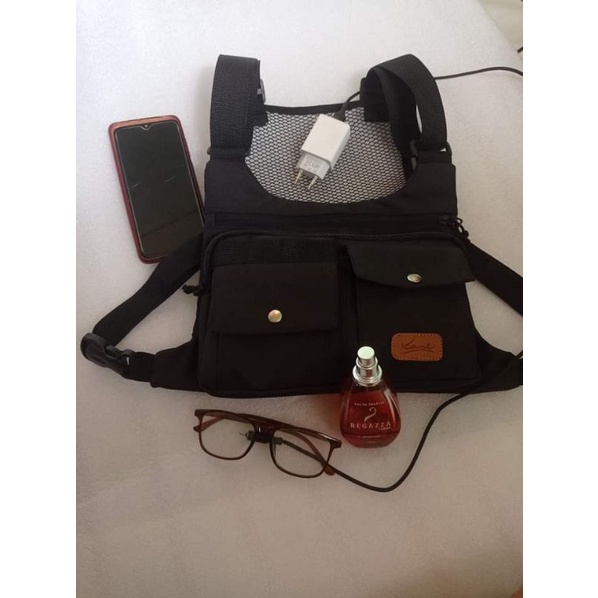 Chest Bag Rig Tas Dada Premium Multifungsi Biker Motor Waist Bag ADDICT