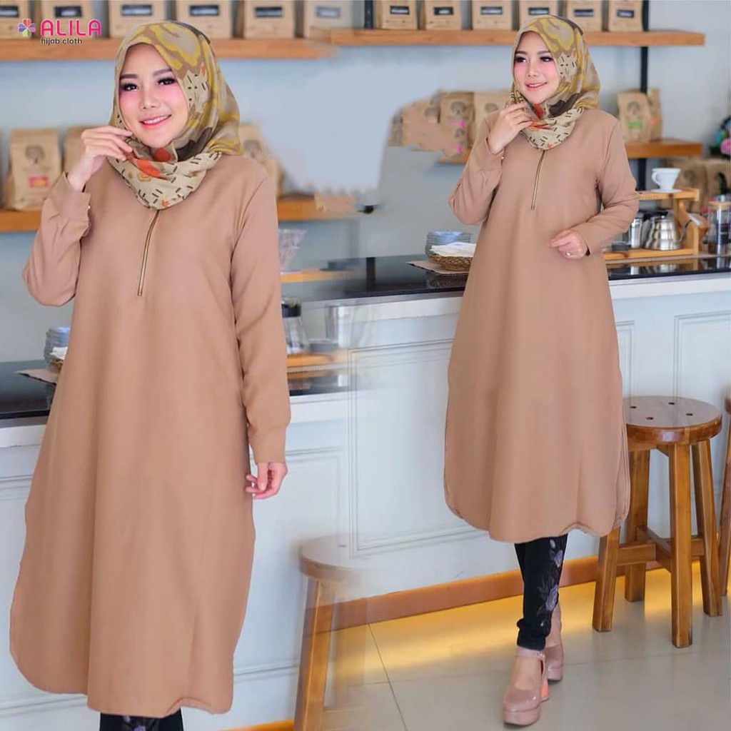 PIXIE TUNIK Bahan MOSSCRAPE BUSUI Atasan Tunik Wanita Terbaru 2020 Kekinian Tunic Wanita Jumbo Murah