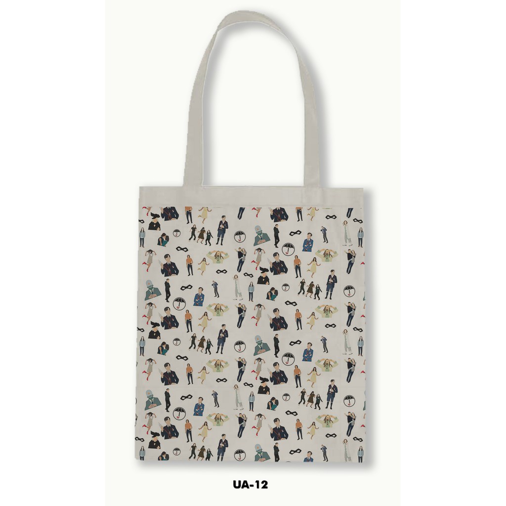 TOTE BAG BLACU MOTIF - UMBRELLA ACADEMY .02