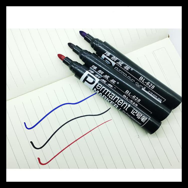 

Spidol Permanent Marker Waterproof Dry Fast Bl-628 Bukan Snowman Joyko Terpercaya