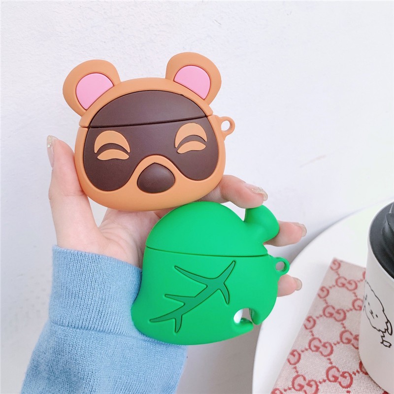 Airpods 1 2 3 PRO / Inpods 12 Case Silicon Animal Crossing Nintendo