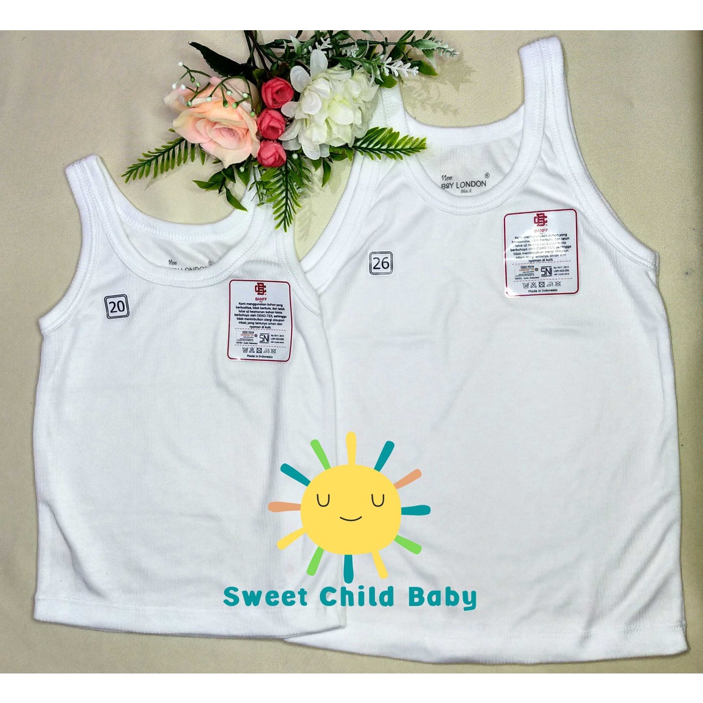 Kaos Dalam/Singlet "Boy London" Putih High Quality 100% (3pcs)