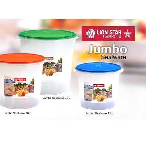 toples krupuk plastik JUMBO Sealware (12 liter ,16 Liter, 24 liter ) Lion Star murah