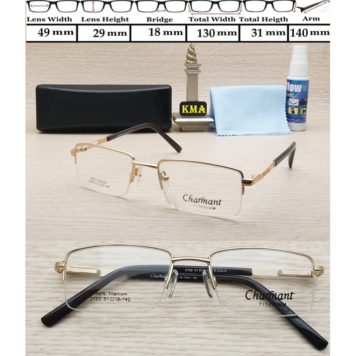 kacamata minus half frame kacamata besi baca frame minus