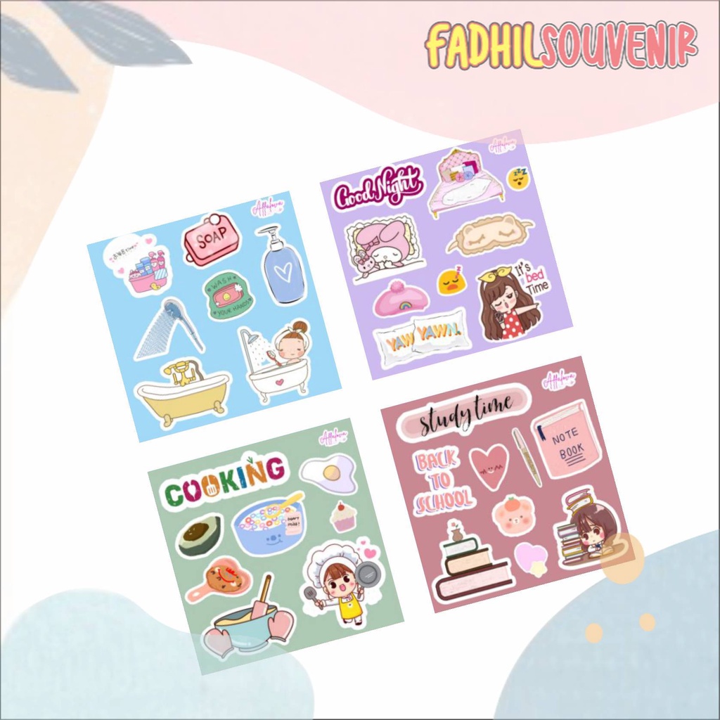 

READY Stiker Mini Pack Daily Life Fadhilsouvenir