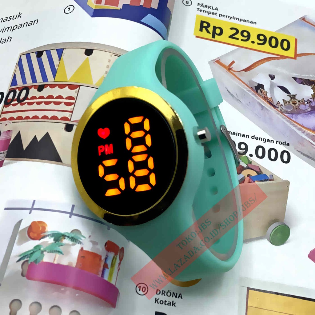 JAM TANGAN LED WATCH Cewek&amp;cowok Rubber Digital