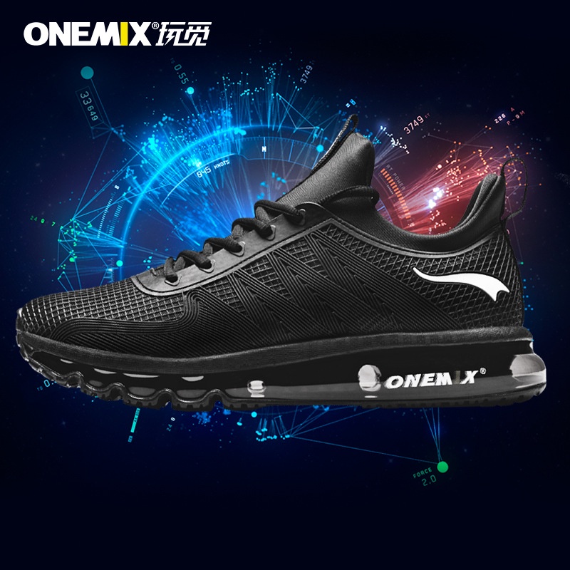 1191Onemix Sepatu Olahraga  Pria 2020     Penyerapan Shock Panjang Penuh Air Sole Sepatu Pria sepatu