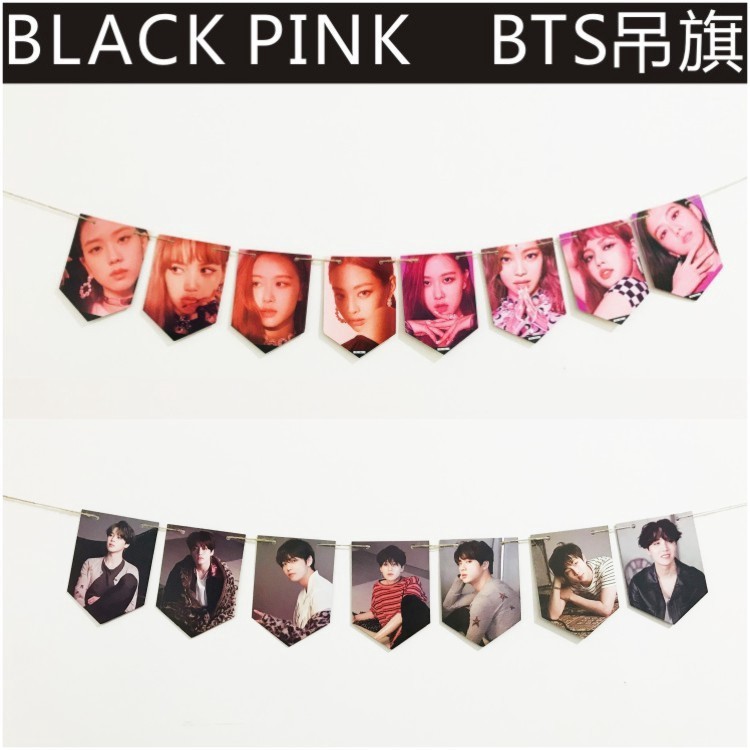 Stiker Dinding Dengan Bahan Mudah Dilepas Gambar Tulisan Kpop Blackpink Bergaya Korea