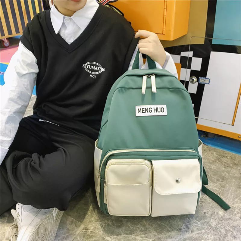 MORYMONY TIFANY - Tas Ransel Tas Gendong Tas Sekolah Backpack Fashion-HIJAU