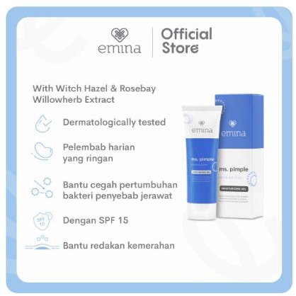 * NCC * Emina Ms Pimple Series - Face Wash Moisture Toner Spot Gel - Perawatan Khusus Jerawat