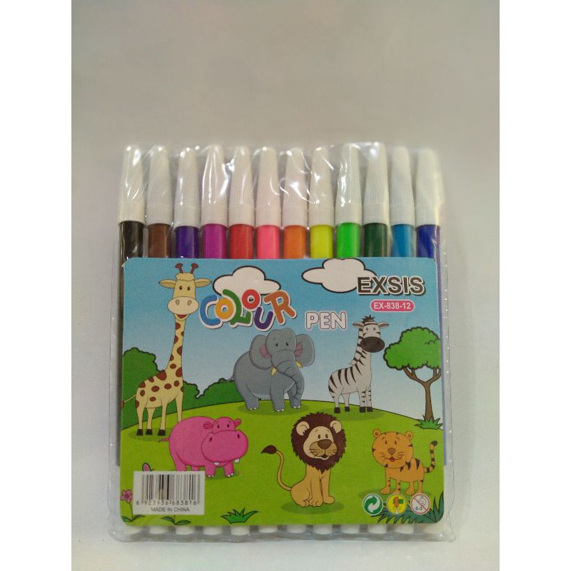 

Colour pen / spidol warna warni / spidol mewarnai / alat mewarnaia / 1 set spidol warna