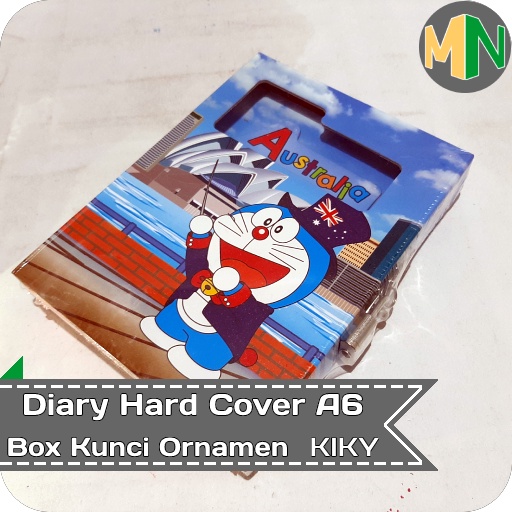 

Diary Hard Cover Box Kunci Ornamen A6 KIKY