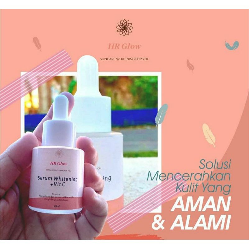 DISTRIBUTOR RESMI(Serum whitening + Vit C HR Glow - 20ml / pemutih wajah glowing / serum original