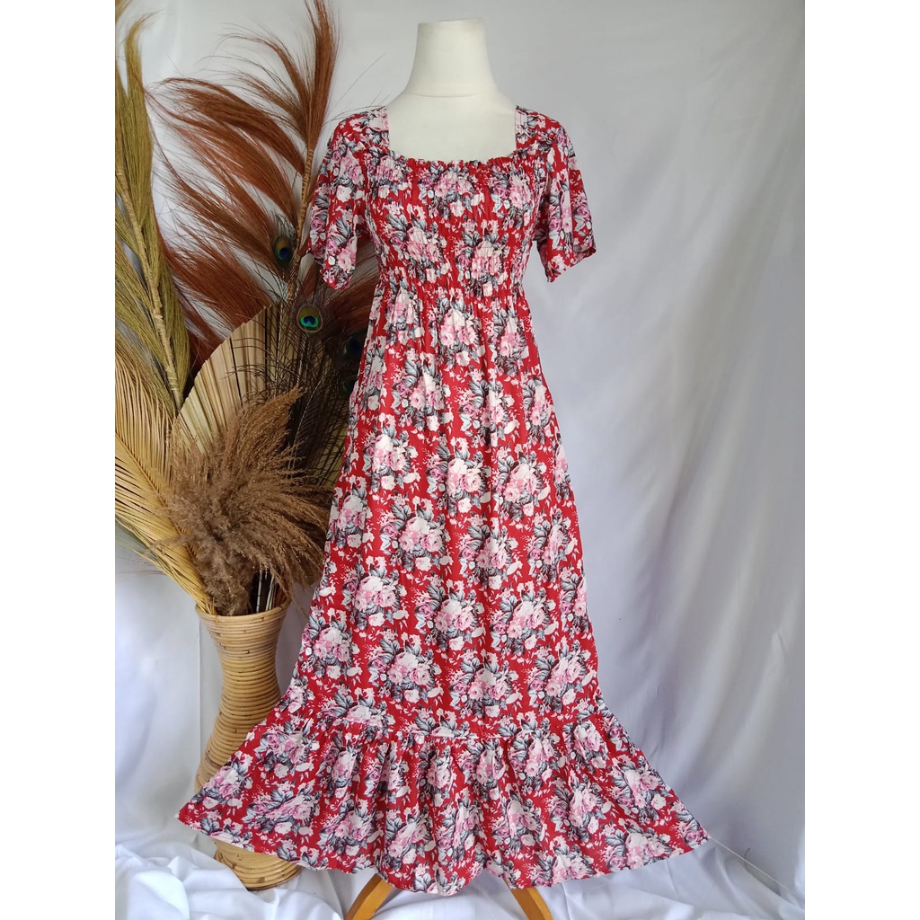 VANESSA REMPEL/ DASTER KERUT DADA REMPEL / DASTER SMOK-BUKET MARUN