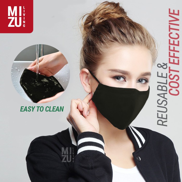 [SALE] MIZU FUTATSU Masker Kain 2 Ply Lapis NON-MEDIS Cuci Ulang Pakai REUSABLE WASHABLE Mask-2