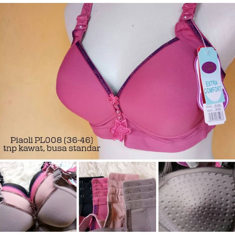Bh Jumbo Bra Bh Pakaian Dalam Wanita Tanpa Kawat Murah Kualitas Import Piaoli Pl 316  // Bra Wanita 