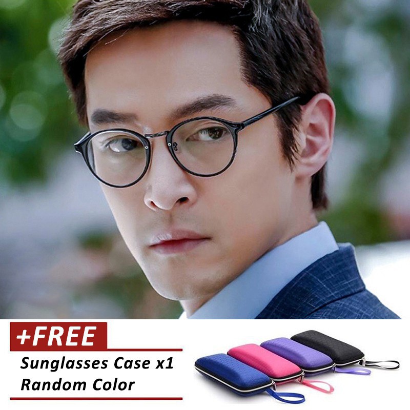 Promo Bayar Di Tempat Kacamata Frame Bulat Kecil untuk Pria Wanita