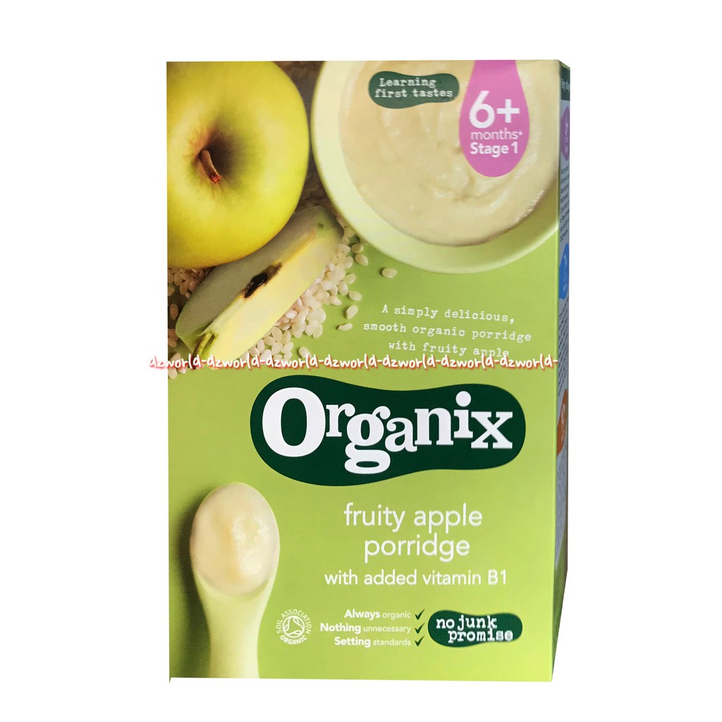 Organix Fruity Apple Porridge 120gr Bubur Organik