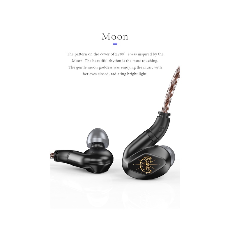 Blon Z200 Earphone In ear HiFi Dinamis Dengan Kabel Jack 3.5mm 10mm