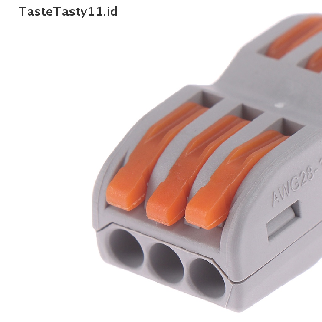 (TasteTasty) Spl-1 2 3 Way Terminal Block Konektor Kabel Listrik Reusable