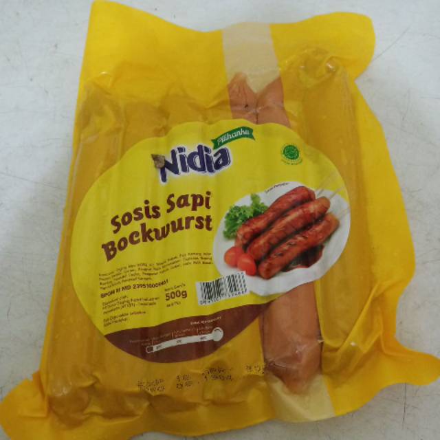 Sosis nidia sapi bockwurt isi 6