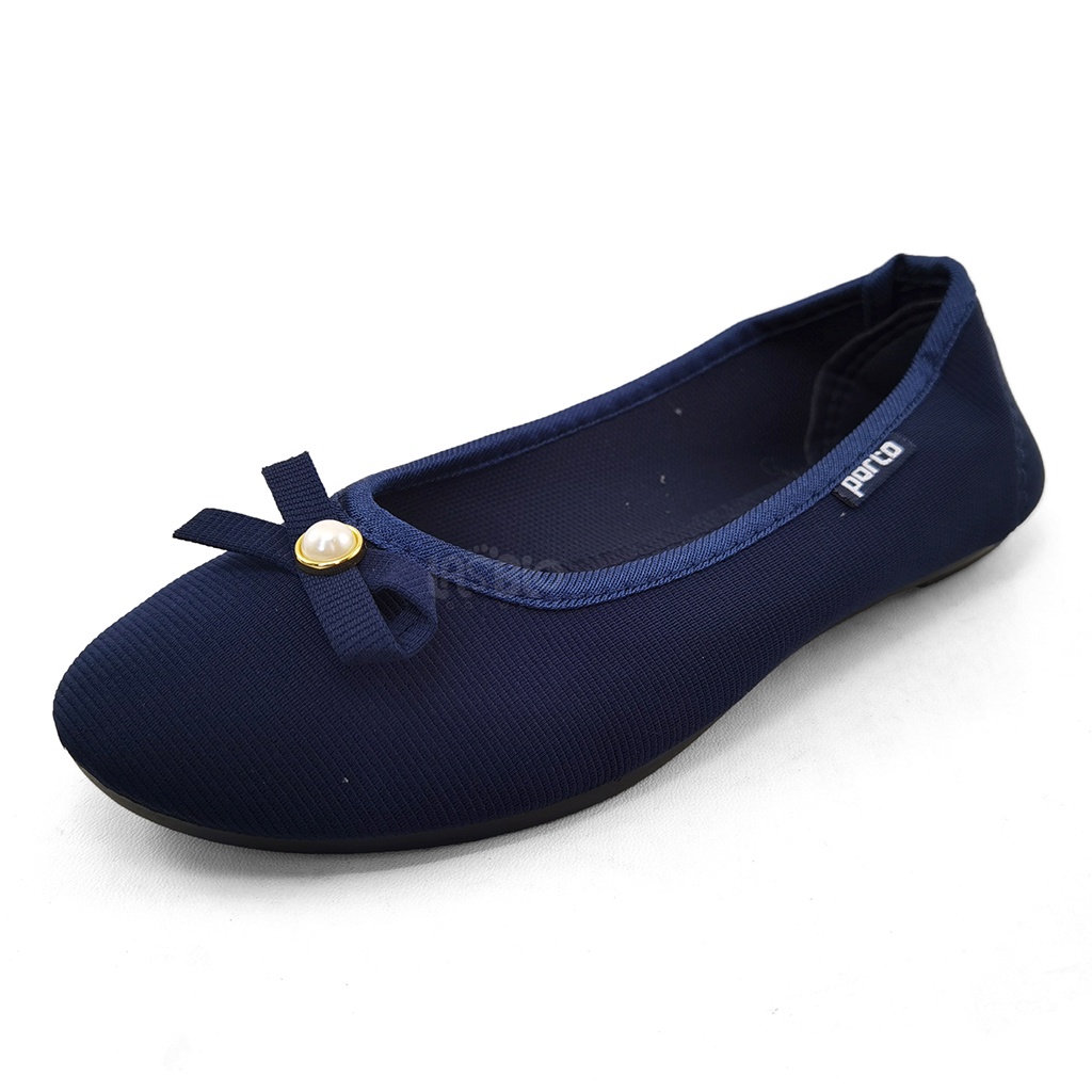 Porto Sepatu Selop Flatshoes Ballerina Kasual Formal Wanita  BA201