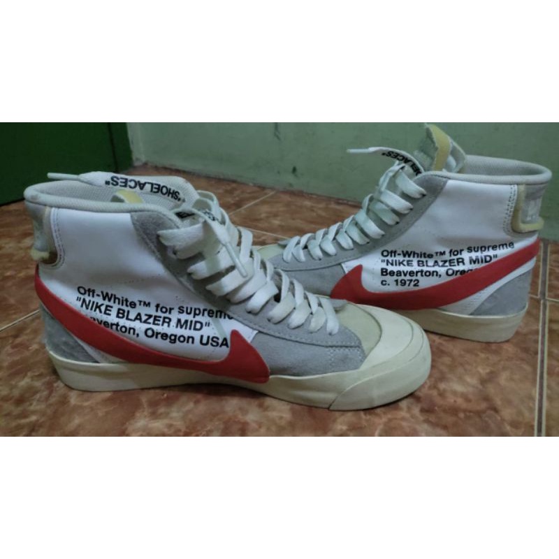 Jual nike blazer off white x supreme 