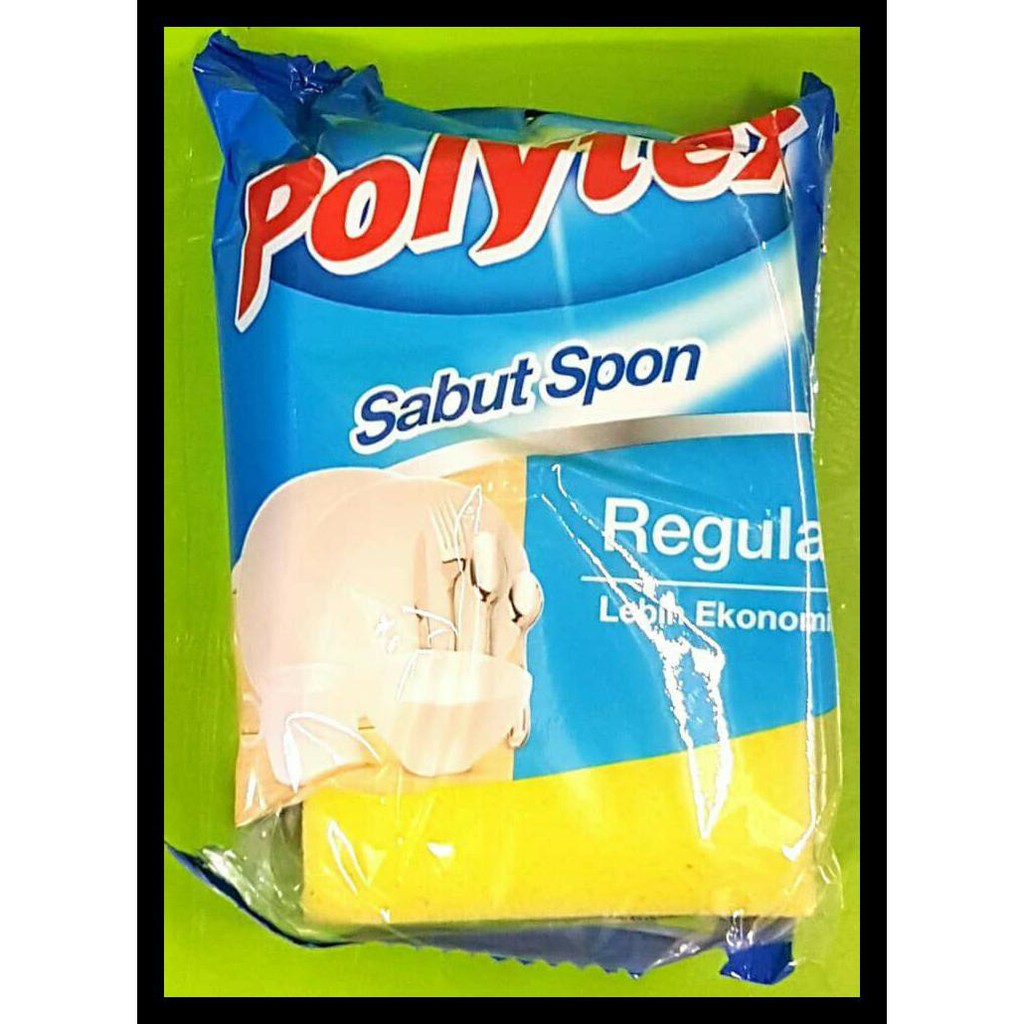 Sabut Spon Kuning Hijau Cuci Piring Grosir Termurah - Polytex Terlengkap