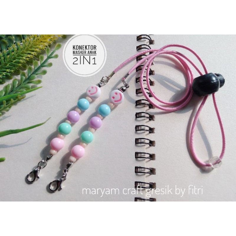 KONEKTOR MASKER ANAK 2IN1 ELASTIS