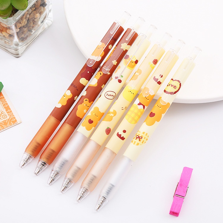 2pcs / Set Pulpen 0.5mm Bentuk Koala Warna-Warni Untuk Sekolah / Kantor