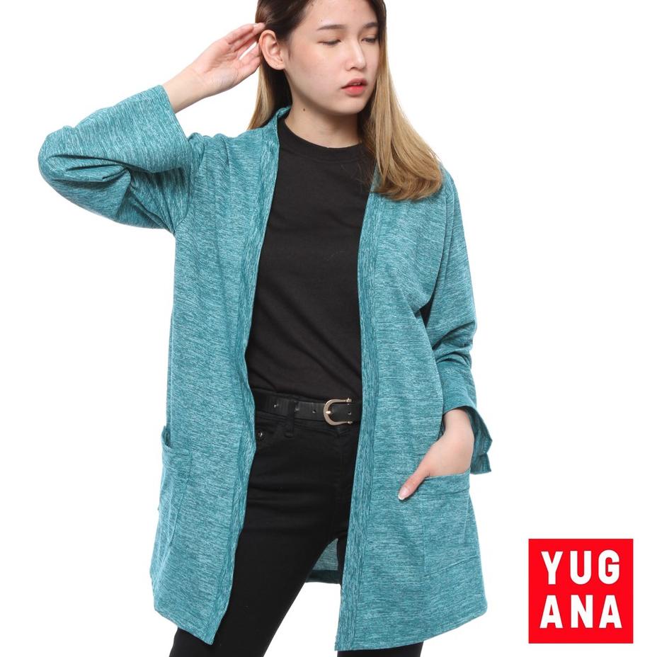 ✬ BL- CRGIGI Cardigan Oversize Wanita Lengan Panjang Polos ➬