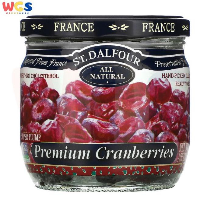 

TERLARIS ST. DALFOUR PREMIUM CRANBERRIES SUPER PLUMP ALL NATURAL 7OZ 200G