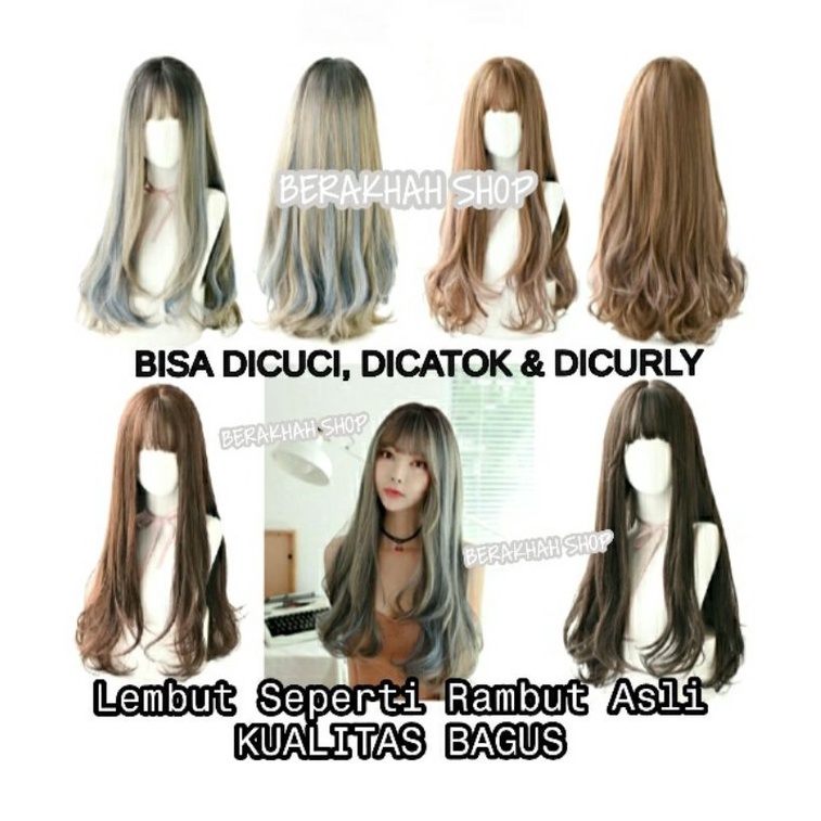 GOOD QUALITY WIG RAMBUT LOLITA C8225 KUALITAS BAHAN PREMIUM HALUS LEMBUT SEPERTI RAMBUT ASLI BISA DI