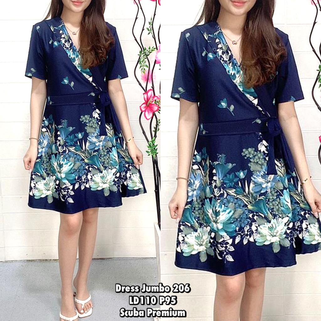 ress AIKO mekar scuba 206/ Dress Scuba / dress natal / dress rompi/ dress import / dress jumbo / dre