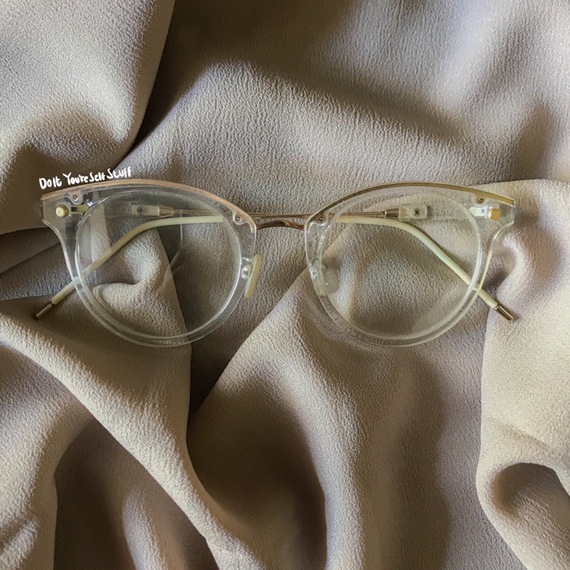Kacamata / Glasses / frame / Putih / Bening / non-minus