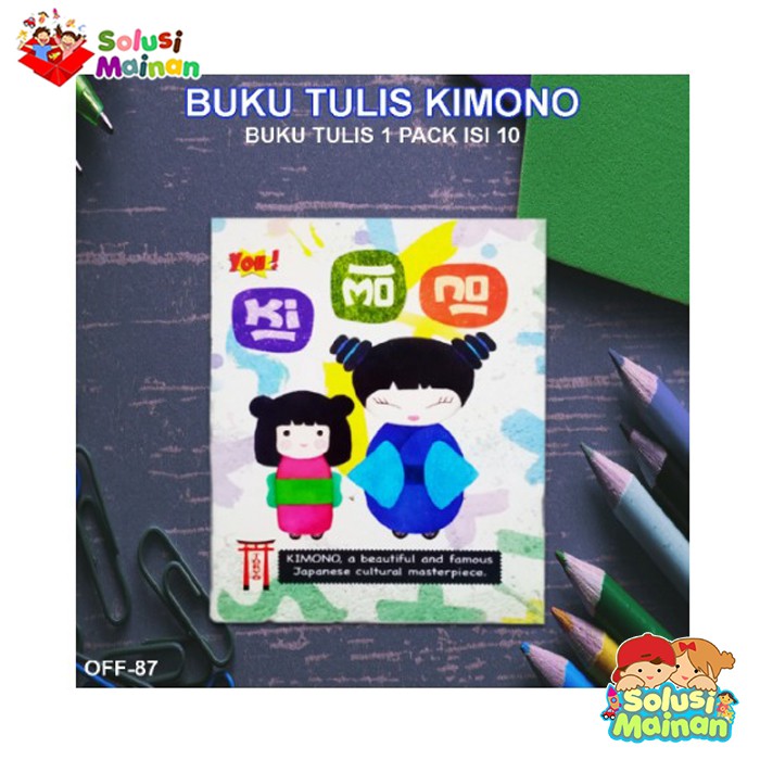 

BUKU TULIS KIMONO Buku Catatan Kecil Sidu Perlengkapan Sekolah