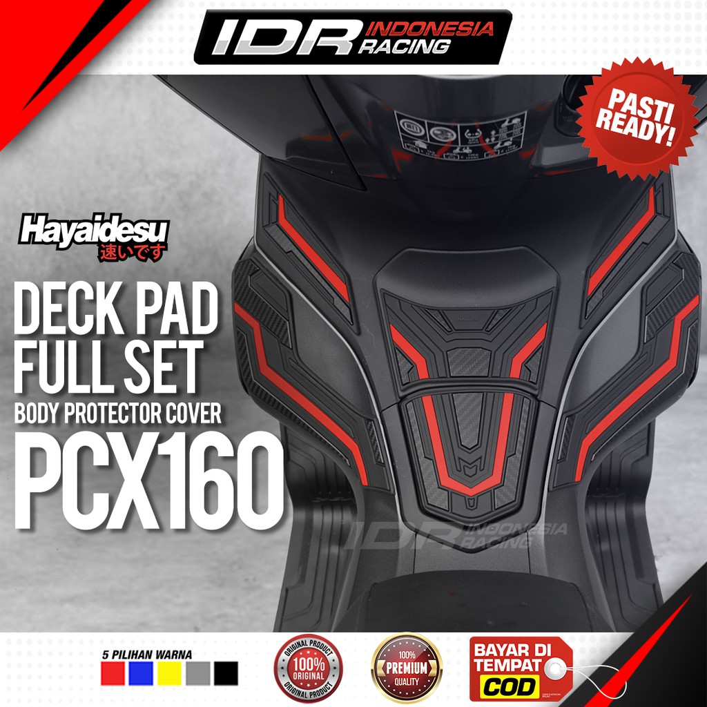 Hayaidesu PCX 160 DECKPAD FULL Set Cover Body Protector Aksesoris Honda