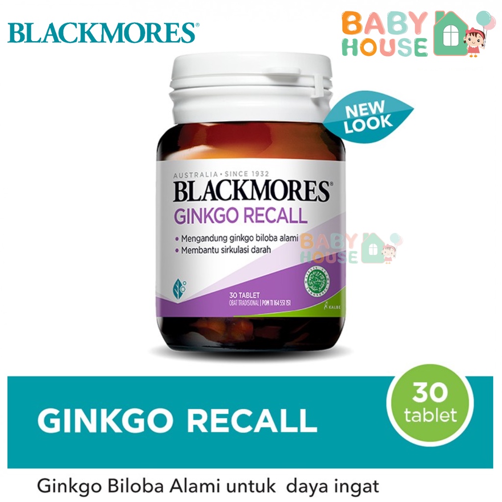 Blackmores Ginkgo Recall 30Caps Blackmores Ginkgo Action