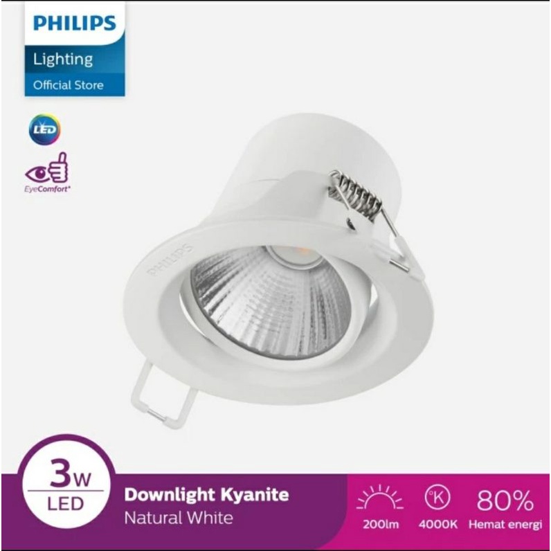 Lampu Led Sorot Philips 3w Kyanite 3 Watt