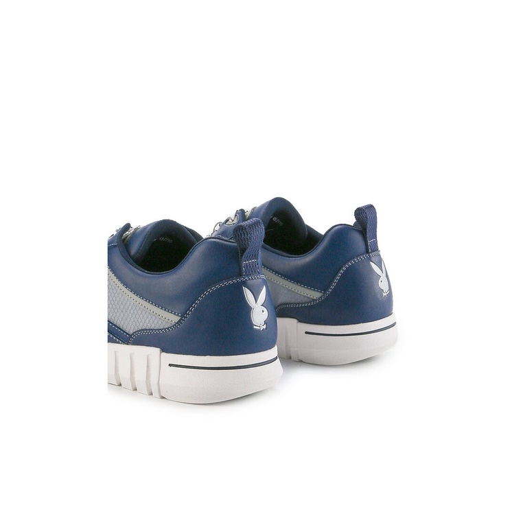 SEPATU SNEAKER PLAYBOY PRIA ORIGINAL CASUAL BRANDED BIRU NAVY PL45