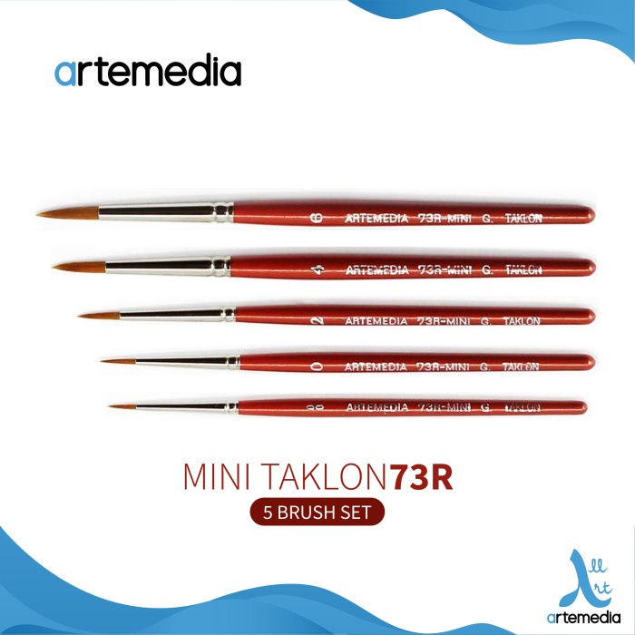 

(TERLARIS) Arte 73R Mini Taklon Brush Set