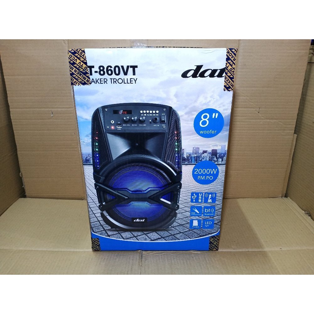 SPEAKER AKTIF 8 INCH PORTABLE DAT DT 860VT