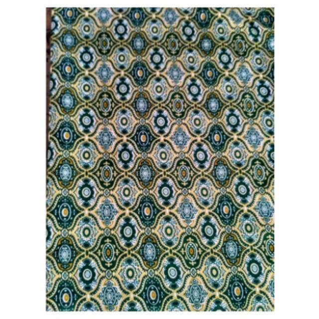 Kain batik seragam sekolah warna hijau