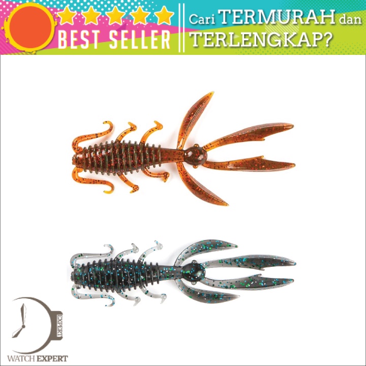 Bisa COD Umpan Pancing Udang Kecil Shrimp Soft Bait Lure 65 mm 10 PCS - JOHNCOO JO10